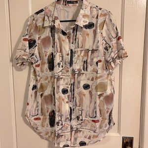 Art Deco Button Down Shirt